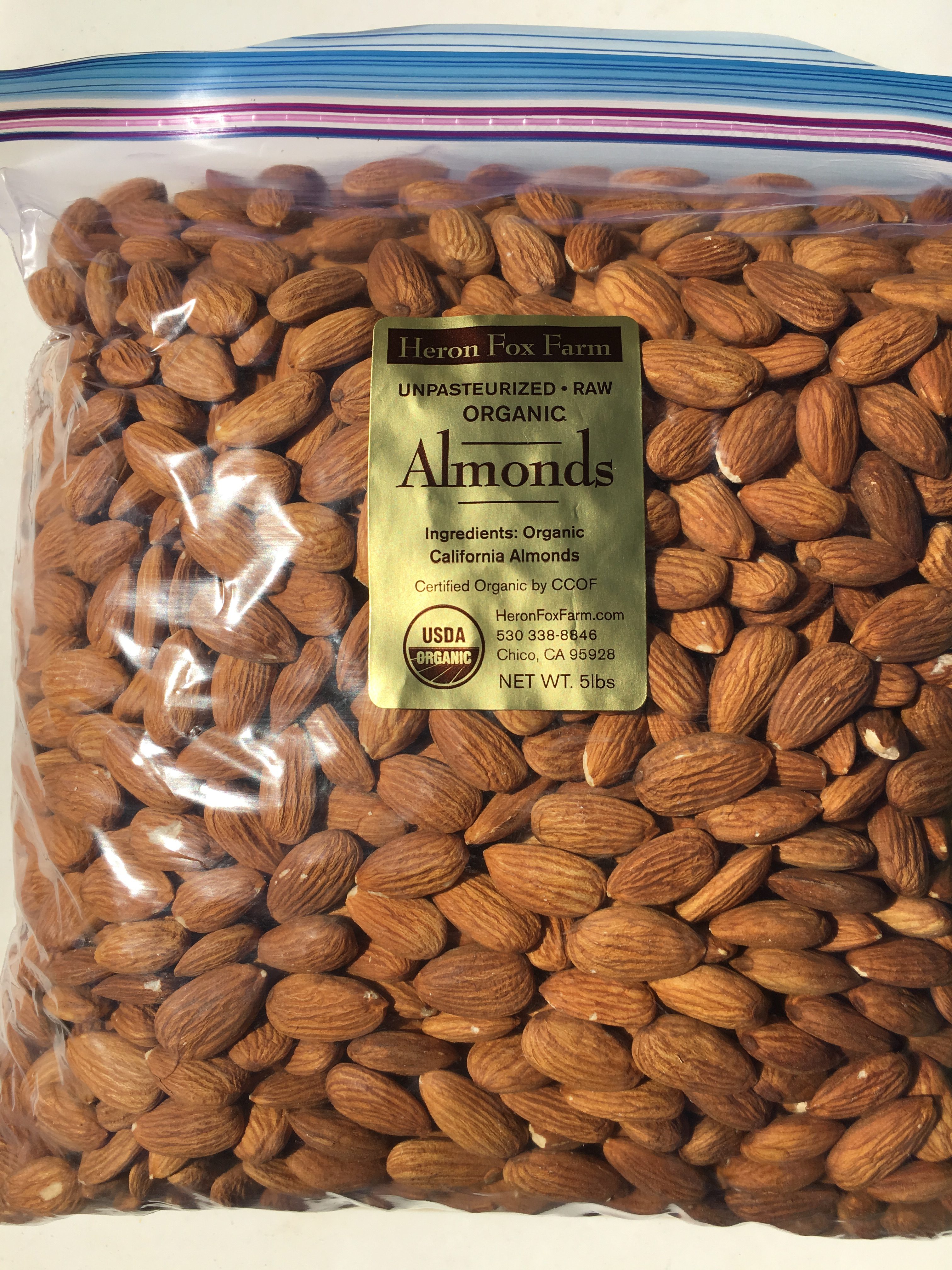 raw unpasteurized almonds