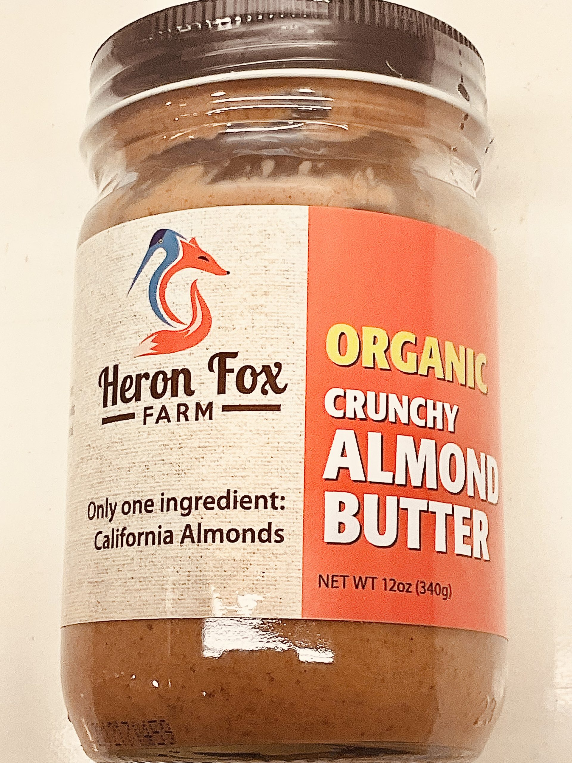 Organic Roasted Almond Butter Crunchy- FREE SHIPPING!